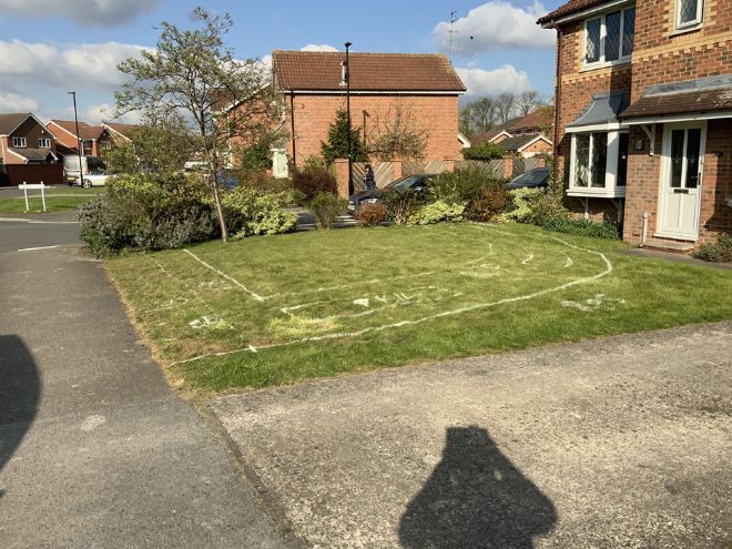Before image of a driveway in York